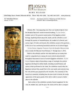 news release - Joslyn Art Museum
