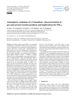 Atmospheric oxidation of 1,3-butadiene