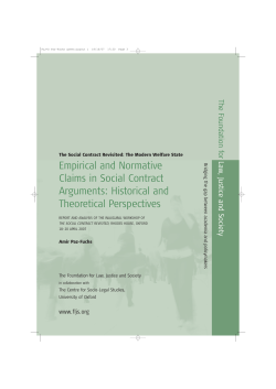 Empirical and Normative Claims in Social Contract Arguments