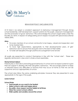Behaviour Policy - St Mary`s Colchester