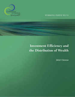 Investment Efficiency and the Distribution of Wealth
