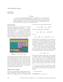 The Calculator Demo