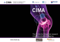 CIMA Centre Brochure - The University of Sheffield