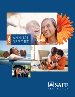 2016 - SAFE Credit Union