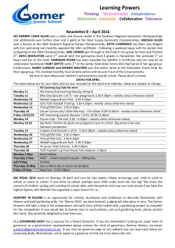 Learning Powers - Gomer Junior School