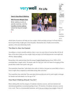Here`s How Much Walking Will Prevent Weight Gain