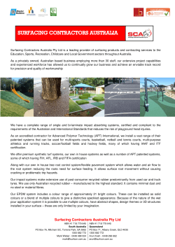 Surfacing Contractors Australia Pty Ltd