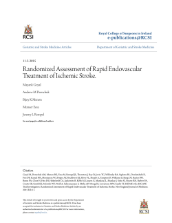 Randomized Assessment of Rapid Endovascular Treatment of