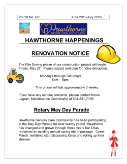 June / July 2016 - Hawthorne Seniors Care Community