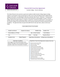 Federal Financial Aid Consortium Agreement