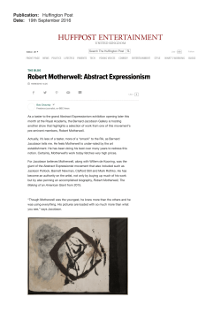 Robert Motherwell: Abstract Expressionism