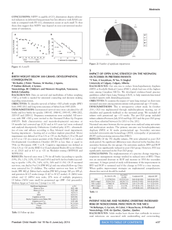 Paediatr Child Health Vol 19 No 6 June/July 2014 e37 BACK TO