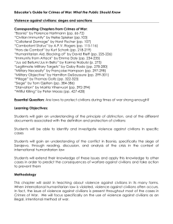 Educator`s Guide for Crimes of War: What the Public Should Know