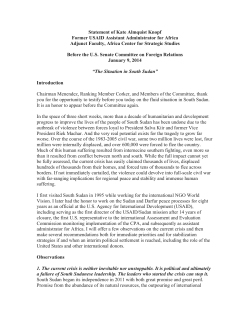 The Situation in South Sudan - Africa Center for Strategic Studies
