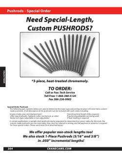 Need Special-Length, Custom PUSHRODS?