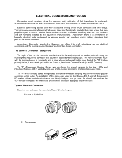 electrical connectors and tooling - Connector Microtooling Systems