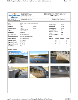 Page 1 of 4 Bridge Inspection Report Printout