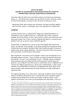 left in the dark: failures of accountability for civilian casualties