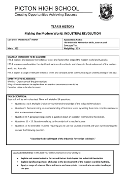 INDUSTRIAL REVOLUTION