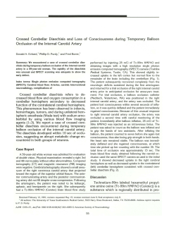Crossed Cerebellar Diaschisis and Loss of Consciousness during