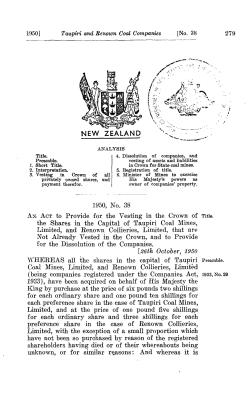 1950 No 38 Taupiri and Renown Coal Companies