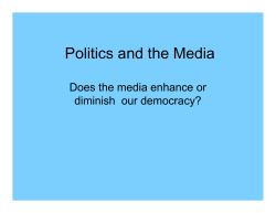 Politics and the Media