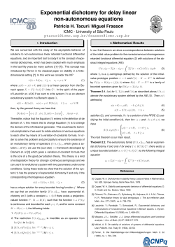 Exponential dichotomy for delay linear non