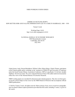 America`s settling down: How Better Jobs and Falling Immigration