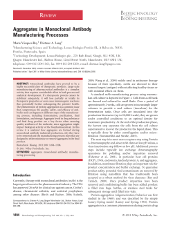 Aggregates in monoclonal antibody manufacturing - IFM