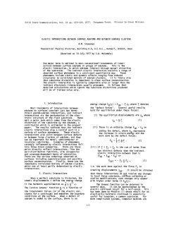 ELASTIC INTERACTIONS BETWEEN SURFACE ADATOMS AND