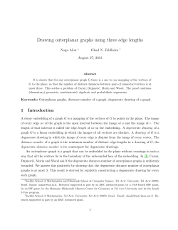 Drawing outerplanar graphs using three edge lengths, Comput