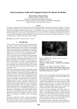 Deep Learning of Audio and Language Features for Humor Prediction