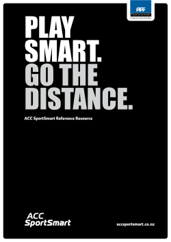 ACC SportSmart Reference Resource accsportsmart.co.nz