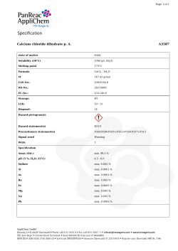 Calcium chloride dihydrate p. A. A3587