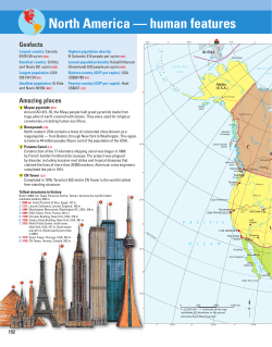 North America &mdash; human features