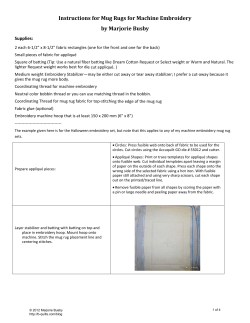 Mug Rug Instructions
