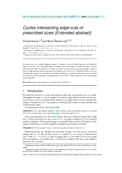 Cycles intersecting edge-cuts of prescribed sizes (Extended abstract)