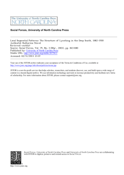 Local Sequential Patterns: The Structure of Lynching in the Deep