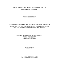 situationism and moral responsibility: an externalist