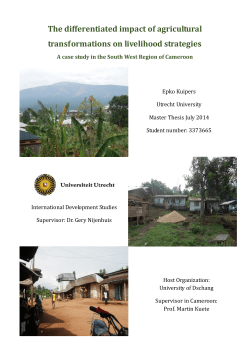 The differentiated impact of agricultural transformations on livelihood