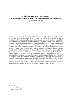 The institutional sources of framing in contemporary French