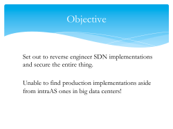 Securing the SDN WAN