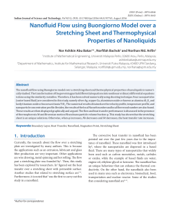 Nanofluid Flow using Buongiorno Model over a Stretching Sheet