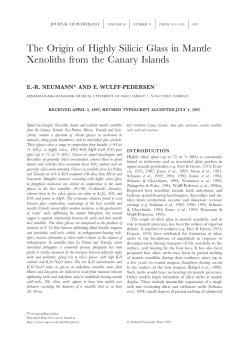The Origin of Highly Silicic Glass in Mantle