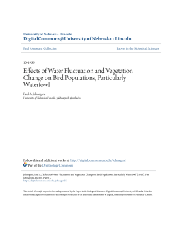 Effects of Water Fluctuation and Vegetation Change on Bird
