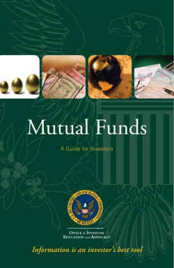 Mutual Funds: A Guide for Investors