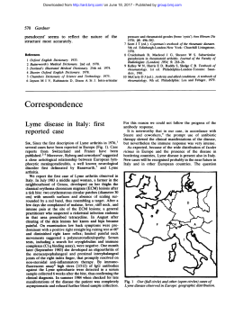 Correspondence - Annals of the Rheumatic Diseases