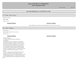 Health Care Clinics - The Agency For Health Care Administration