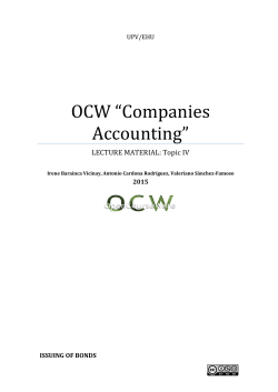 TOPIC IV. ISSUING BONDS File - EHU-OCW