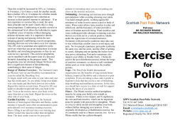 Exercise Polio - Scottish Post Polio Network